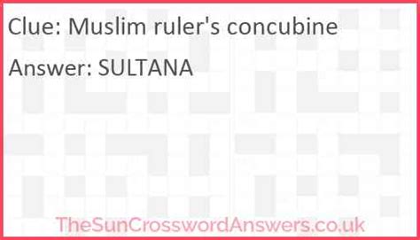 concubine crossword clue.